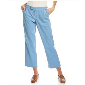 Frances Valentine Chloe Pant In Light Blue Size 10 Relaxed Trouser NWT
